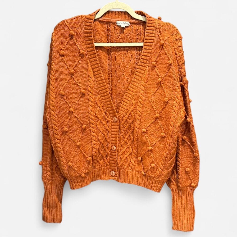 For Love & Lemons Florentina Button Down Cardigan in Ginger Small - Picture 5 of 10